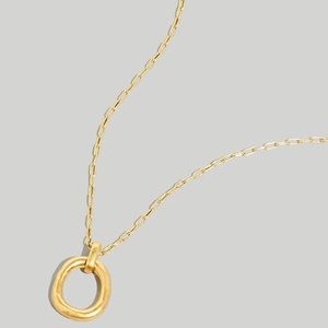 Organic Open Circle Necklace